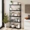 Costway 1/2/3/4 PCS 5-Tier Heavy Duty Storage Shelf Storage Utility Rack Shelf with Anti-tipping Device Black